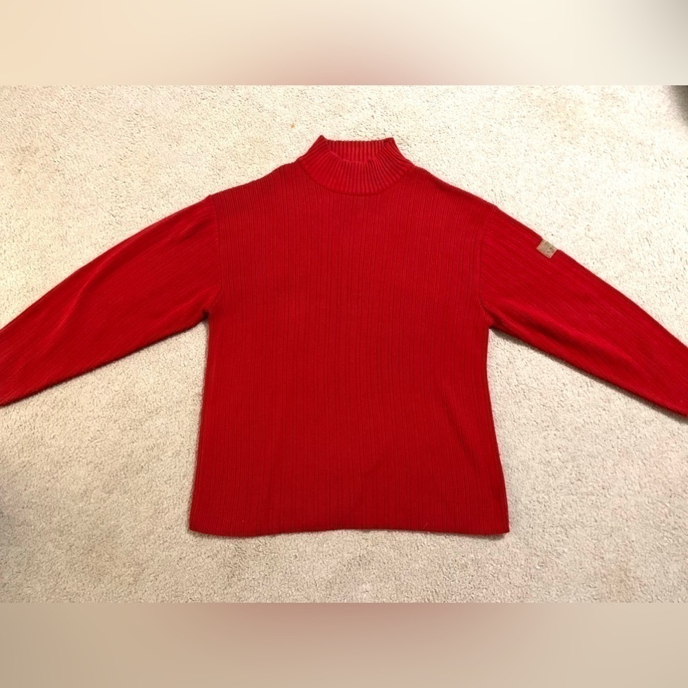 Men’s South Pole Red Knit Sweater Size XL